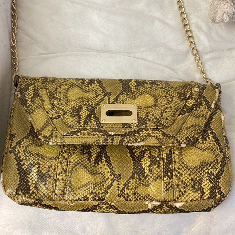 Steve Madden Python-Style Bag | Gold - image 4